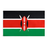 Bandeira Quenia Oficial Grande 90 Cm X 150cm Envio Imediato