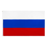 Bandeira Russia Oficial Mastro Média 90x60 Cm Cores Fortes