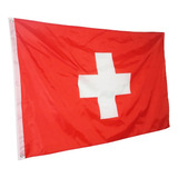 Bandeira Suiça Grande Alta Qualidade Anilhas Costurada 