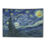 Bandeira Tapeçaria Noite Estrelada Van Gogh Decoração Sala