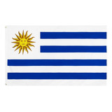 Bandeira Uruguai Oficial Mastro Média 90x60