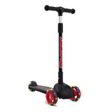 Bandeirante Skatenet Led Dobravel Cor Preto E Vermelho
