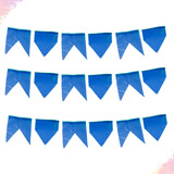 Bandeirinha Junina De Plástico Azul 100