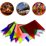 Bandeirinha Kit 1000m De Papel De Seda Festa Junina Colorida