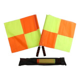 Bandeirinha Para Arbitro Auxiliar De Futebol - Contém 1 Par