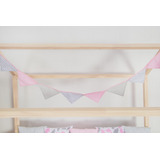 Bandeirinhas P/ Berço Ou Montessoriano Rosa 