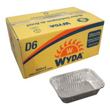 Bandeja De Alumínio Retangular D6 500ml - 100 Unidades Wyda