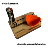 Bandeja De Madeira Mdf Holder Suporte Small - 15x10cm