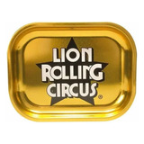Bandeja De Metal Pequena Lion Rolling Circus Ouro