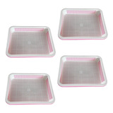 Bandeja De Sementes De Jardim, 4 Peças, Germinação Rosa