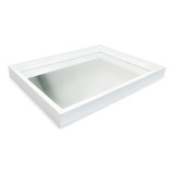 Bandeja Decorativa Aparador Café Espelhada Mármore 15x21cm