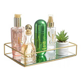 Bandeja Decorativa Espelhada P/ Taça Perfume Banheiro Bd-101