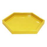 Bandeja Decorativa Sextavada Pequena 17x17cm Várias Cores