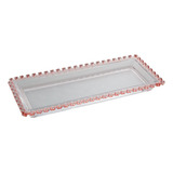 Bandeja Decorativa Vidro Servir Cristal Café Lavabo Travessa