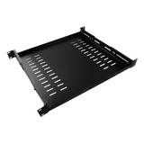 Bandeja Fixa Ventilada 4 Pontos 1u X 400mm Preto P/ Rack 19 