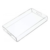 Bandeja Grande Em Acrílico 5mm Transparente Super Resistente