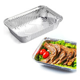 Bandeja Marmitex Alumínio Retangular 225ml - Cx 200 Unidades