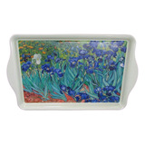 Bandeja Metal Pintura Lirios De Van Gogh França 32x20cm