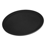 Bandeja Oval Antiaderrapante Profissional Garçom Preto 59x49