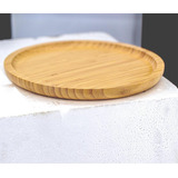 Bandeja Petisqueira Redonda Bambu Eco Prime 30cm - Tuut