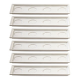 Bandeja Porcelana Finger Food - 6 Peças - 29 X 9,5 Cm
