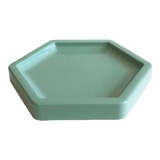 Bandeja Sextavada 180mm Verde Menta
