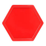 Bandeja Sextavada Vermelho 18cm 01un