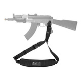 Bandoleira 1 Ponta Cia Militar Cm0060 Airsoft P/ Rifle Cor Preto