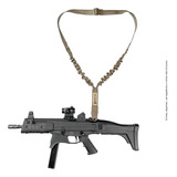 Bandoleira Tática 1 Ponta Strap Com Encaixe Colete Invictus Cor Coyote