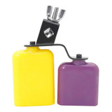 Bangzi Percussion Cowbell Baixo Alto Amarelo-violeta