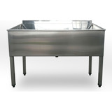 Banheira Aço Inox Pet Super Reforçada 1.26m