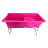 Banheira C/ Degrau Pequena Petshop Banho E Tosa Rotomoldada
