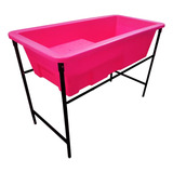 Banheira C/ Degrau Petshop Banho E Tosa Sem Suporte 