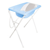 Banheira De Bebê Acqua Trio Azul Pastel 7065azp Galzerano