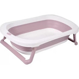 Banheira Dobrável E Portátil Rosa Pequena Baby Pil