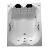 Banheira Dupla Hidromassagem Italica Completa Bomba 1.5 Cv
