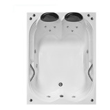 Banheira Dupla Itálica 150x120c/ Hidromassagem Completa