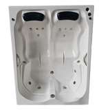 Banheira Dupla Master Grécia C/cromo/aquecedor 180x140x50