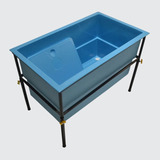 Banheira Flex Azul Atacama Pet Shop Banho Tosa Original