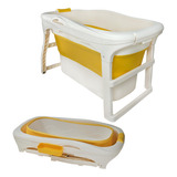 Banheira Infantil Ofurô Grande Dobrável Retrátil Tibaby