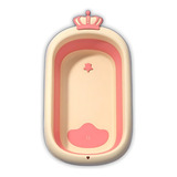 Banheira Para Bebê Rosa Dobrável Retrátil Infantil Ofurô