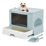 Banheiro Caixa Areia Gato Premium Design Moderno Cat Pá 