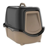 Banheiro De Gato Fechado Preto Plast Pet Cor Preto