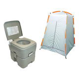 Banheiro Químico Vaso Portátil Ecocamp + Barraca Pampa Ntk