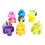 Banho Lega Kit Borracha Vinil Dino Dinossauros Com 6 Bichos