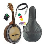 Banjo Alto Elétrico Natural Fosco - Toks 110 + Acessórios