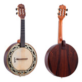 Banjo Rozini Profissional Elétrico Madeira Jacaranda Rj12