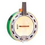 Banjo Rozini Rj11 Studio Verde Elétrico Samba Caixa Larga