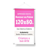 Banner  80x120cm Em Lona Brilho