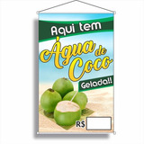 Banner Água De Coco Escreve E